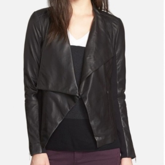 Trouve Jackets & Blazers - New Trouvé chic black 100% leather jacket